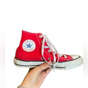 Red High Top Converse